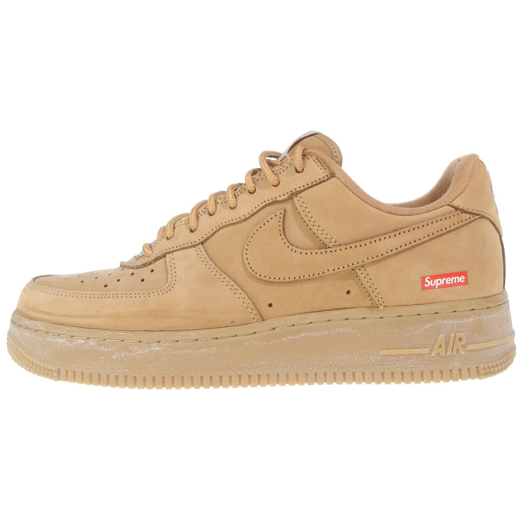 NIKE(ナイキ) ×SUPREME Air Force 1 Low Flax/Wheat DN1555-200 エアフォース1 ロー フラックス/ウィート ローカットスニーカー シューズ US9/27.0cm ブラウン