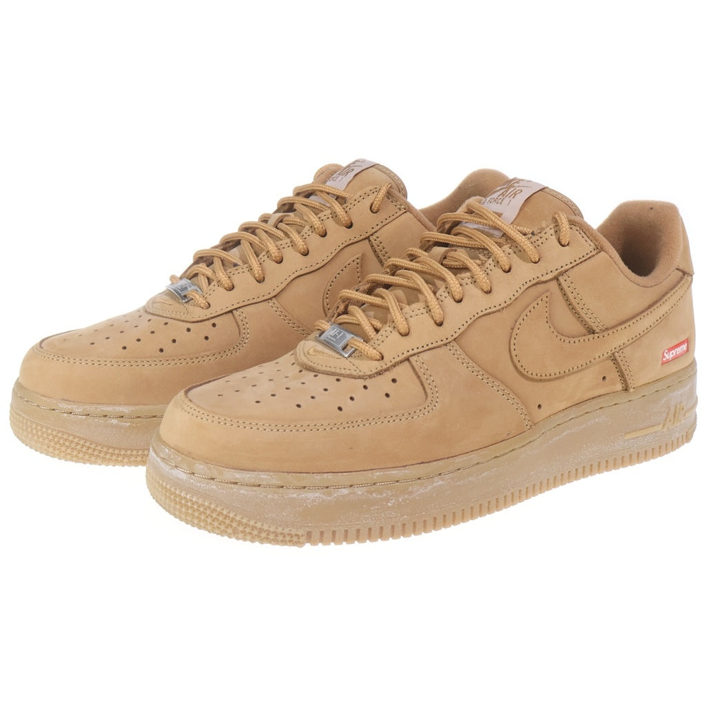 NIKE(ナイキ) ×SUPREME Air Force 1 Low Flax/Wheat DN1555-200 エアフォース1 ロー フラックス/ウィート ローカットスニーカー シューズ US9/27.0cm ブラウン