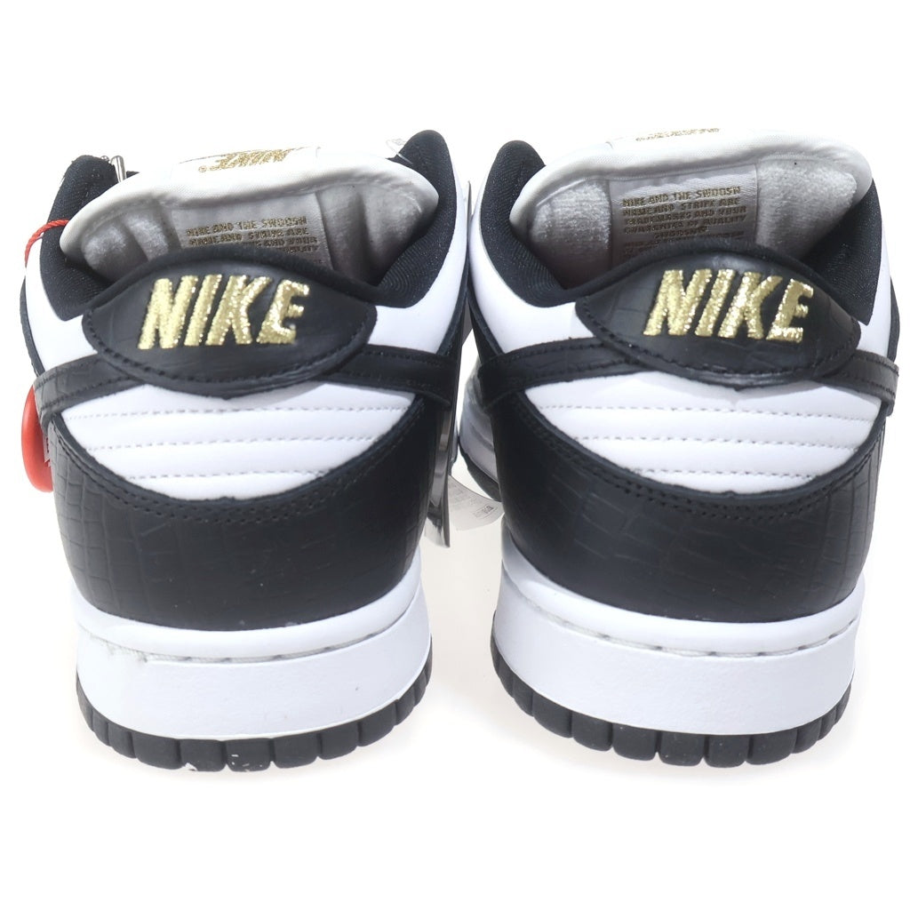 NIKE(ナイキ) ×SUPREME DUNK LOW OG QS DH3228-102 シュプリーム ダンクロー ローカットスニーカー ホワイト/ブラック/ゴールド US9/27.0cm