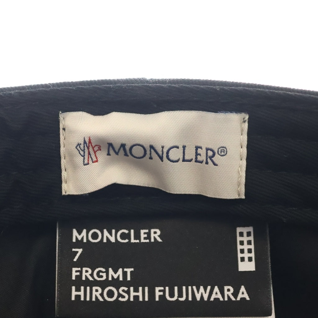 MONCLER(モンクレール) ×FRAGMENT DESIGN フラグメント デザイン キャップ 帽子 ブラック C-A9CO-21-1054