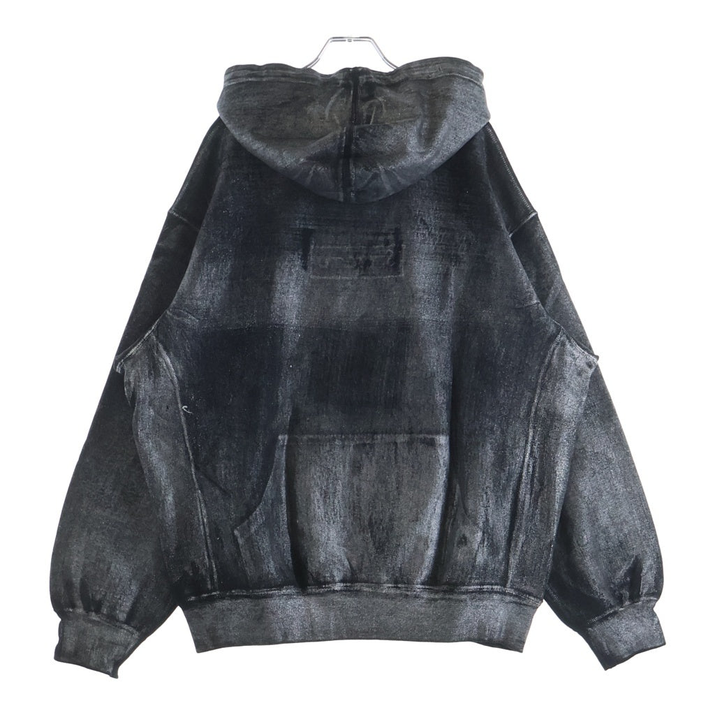 SUPREME(シュプリーム) ×24SS MM6 Maison Margierla メゾンマルジェラ フォイル ボックス ロゴ パーカー ブラック