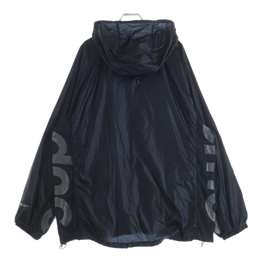 SUPREME(シュプリーム) 22SS Ripstop Hooded Windshell リップストップ フーデッド ウィンドシェル ジップアップジャケット ブラック