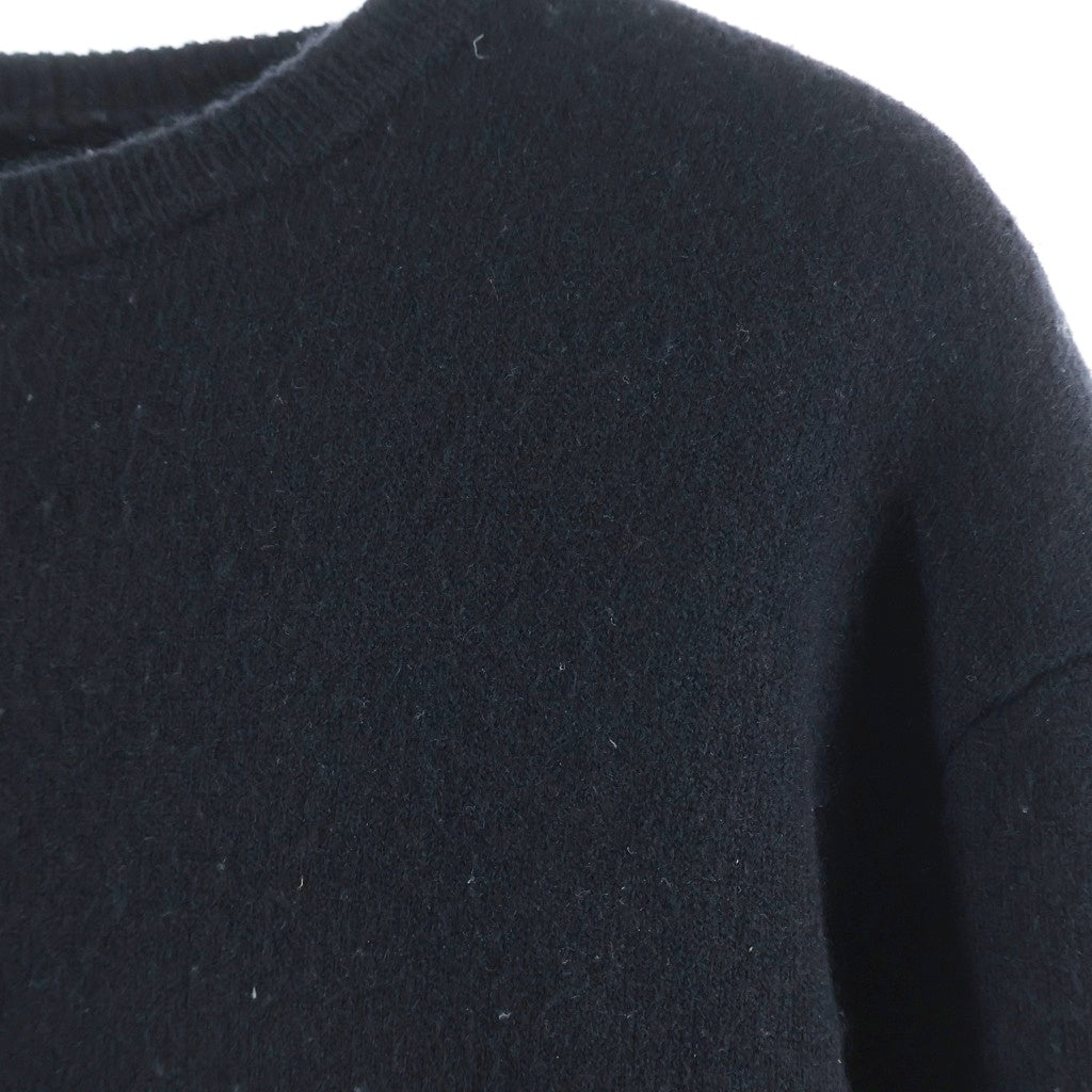 CHROME HEARTS(クロムハーツ) Y NOT Floral Cross Embroidery Crew Neck Cashmere Knit Sweater ワイノット フローラルクロス クルーネックカシミヤニットセーター プルオーバー ニット