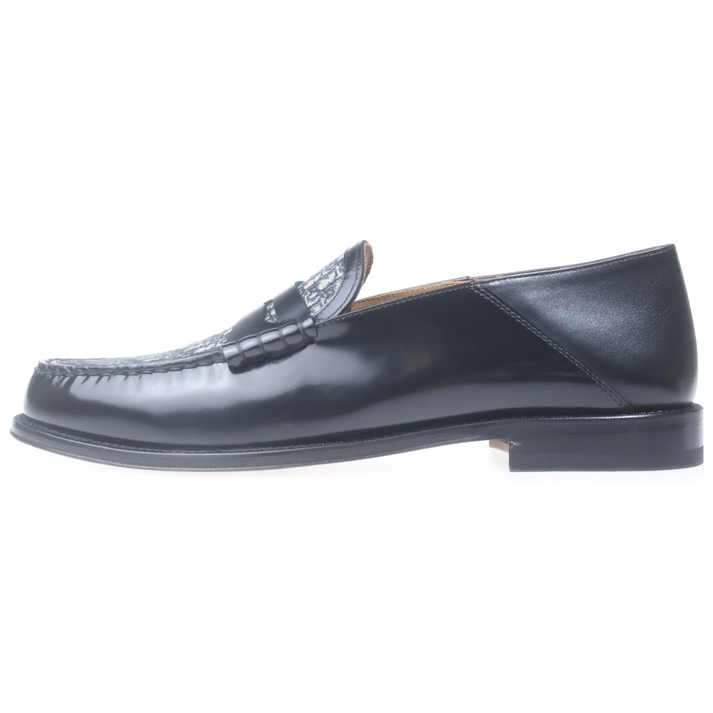 DIOR(ディオール) M-CD LOAFER CALF オブリーク カーフレザー ローファー ローカットシューズ ブラック 3L0115ZKF