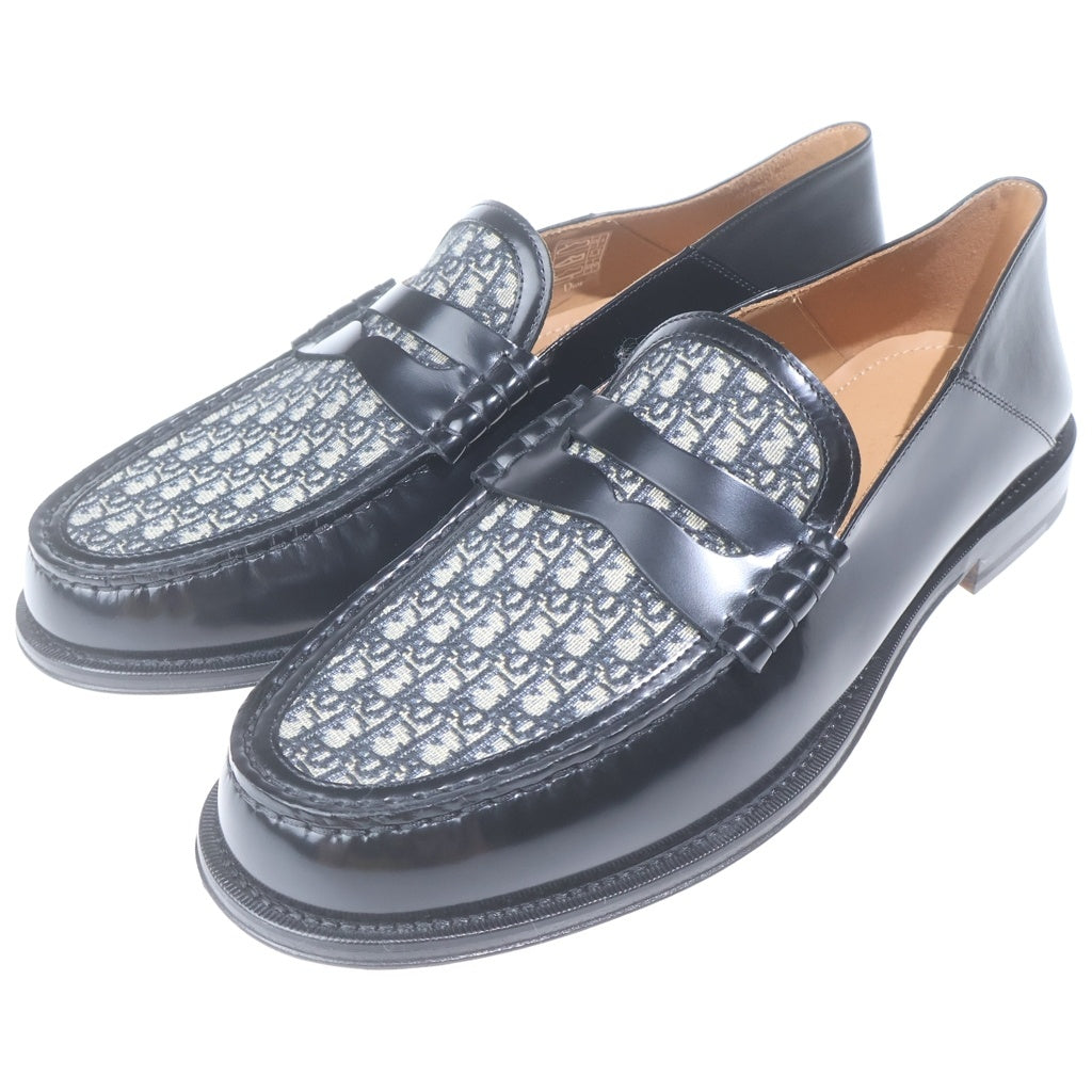 DIOR(ディオール) M-CD LOAFER CALF オブリーク カーフレザー ローファー ローカットシューズ ブラック 3L0115ZKF