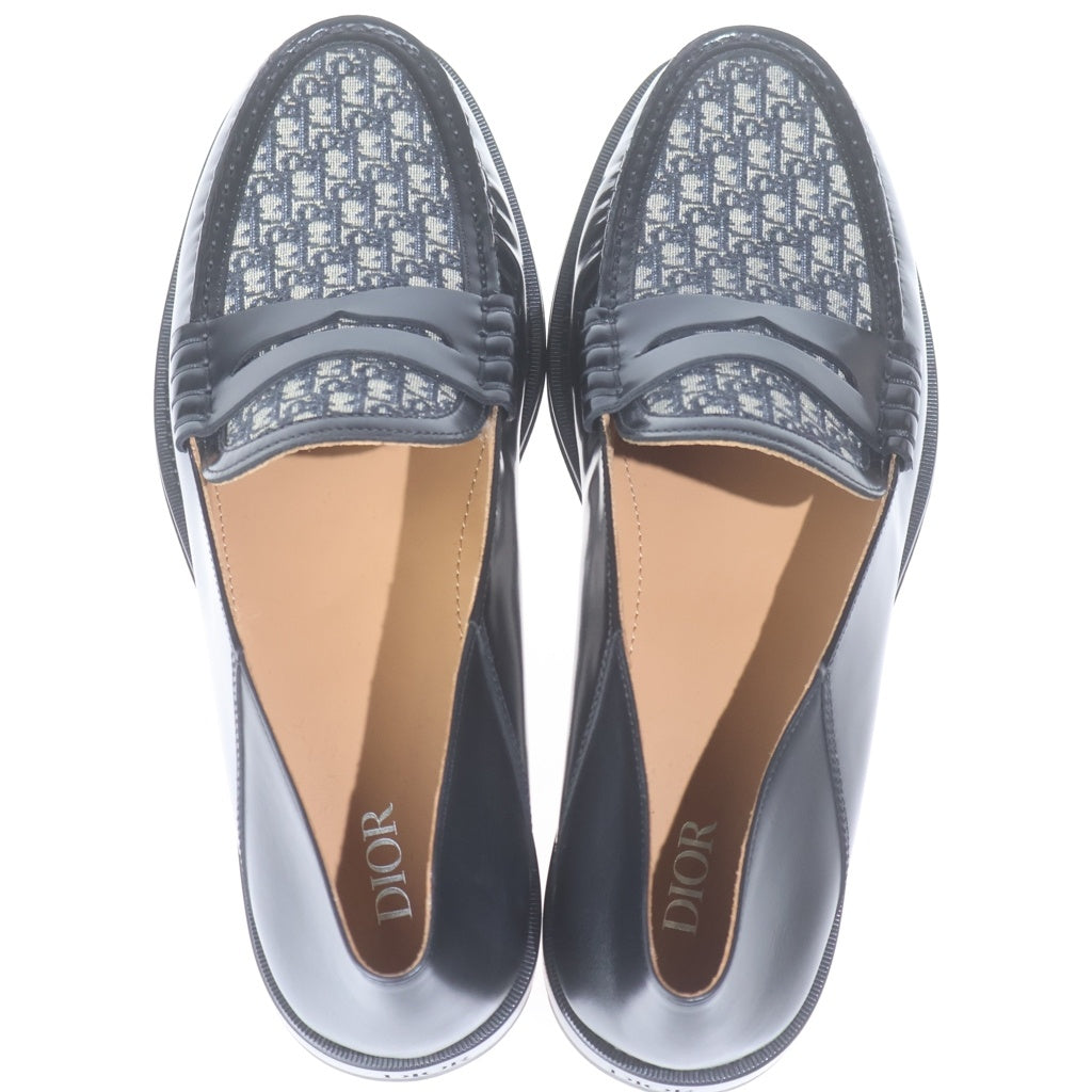 DIOR(ディオール) M-CD LOAFER CALF オブリーク カーフレザー ローファー ローカットシューズ ブラック 3L0115ZKF