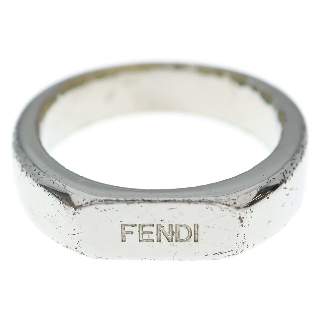 FENDI(フェンディ) Signet Ring シグネット ロゴリング シルバー