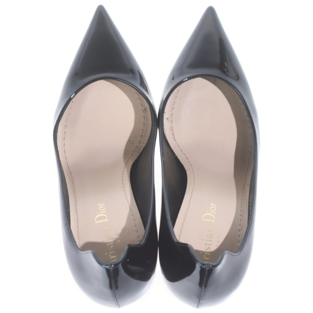 Christian Dior(クリスチャンディオール) Tribales Heels トライバル ポインテッドトゥ パテントレザーパンプス ハイヒールシューズ レディース ブラック MD0224