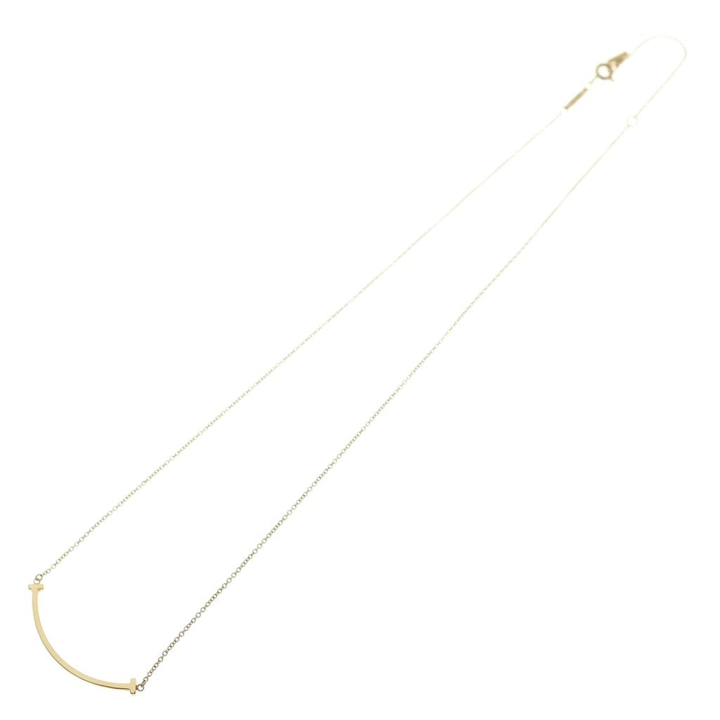 TIFFANY & Co.(ティファニー) K18YG T Smile Tスマイル スモール ネックレス ペンダント イエローゴールド レディース