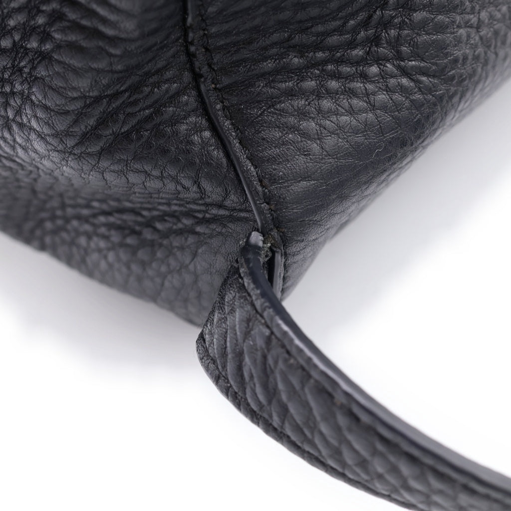 TORY BURCH(トリー バーチ) Thea ロゴ刺繍 レザーリュックサック バックパック ブラック レディース