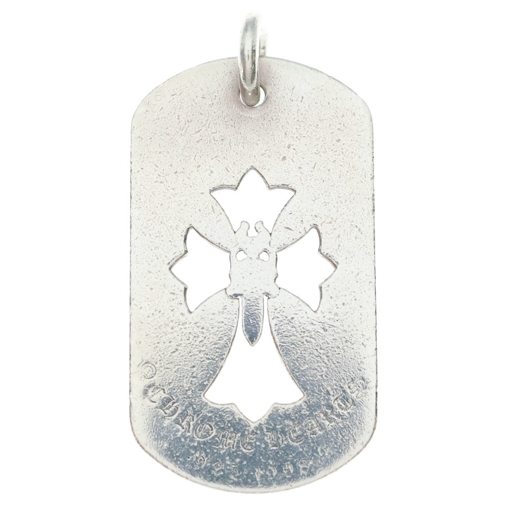 CHROME HEARTS(クロムハーツ) D TAG LRG CROSS DAGG カットアウトクロスダガー ラージドッグタグネックレストップ