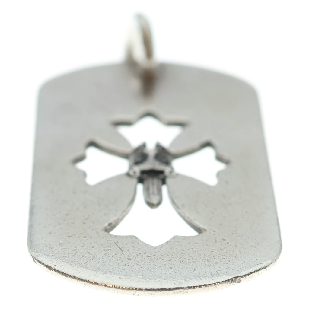 CHROME HEARTS(クロムハーツ) D TAG LRG CROSS DAGG カットアウトクロスダガー ラージドッグタグネックレストップ