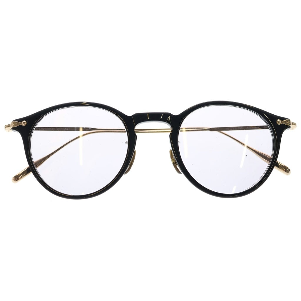 OLIVER PEOPLES(オリバーピープルズ) Alderson ボストンシェイプサングラス 眼鏡 アイウェア ブラック/ゴールド
