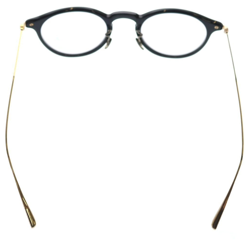 OLIVER PEOPLES(オリバーピープルズ) Alderson ボストンシェイプサングラス 眼鏡 アイウェア ブラック/ゴールド