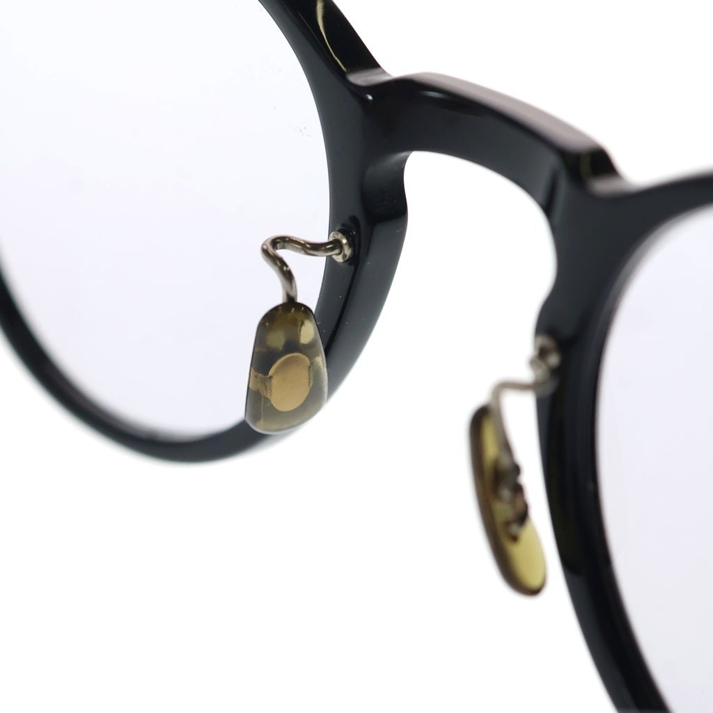 OLIVER PEOPLES(オリバーピープルズ) Alderson ボストンシェイプサングラス 眼鏡 アイウェア ブラック/ゴールド