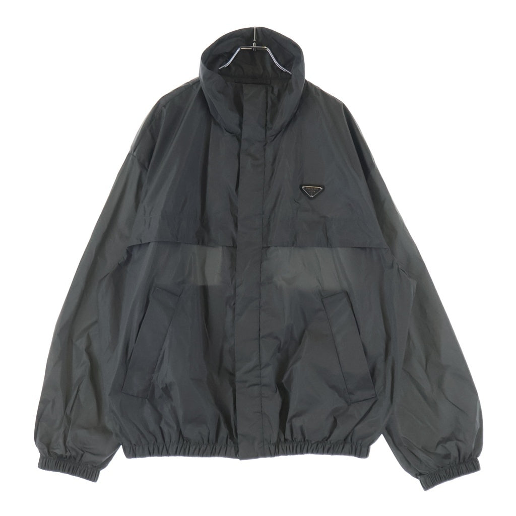 PRADA(プラダ) 24AW Light Technical Fabric Jacket トライアングルロゴ ライトテクニカル ファブリックジャケット ナイロンジャケット シルバー SGC622