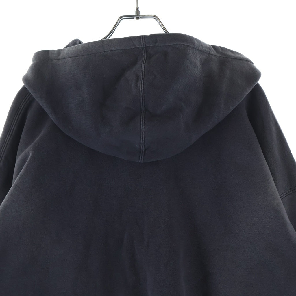 SAINT MICHAEL(セントマイケル) 25AW ×BerBerJin BB_AFTER HOODED DBL FC SAA ベルベルジン ダメージ加工 プルオーバースウェットパーカー フーディー グレー SM-HR1-0000-C58