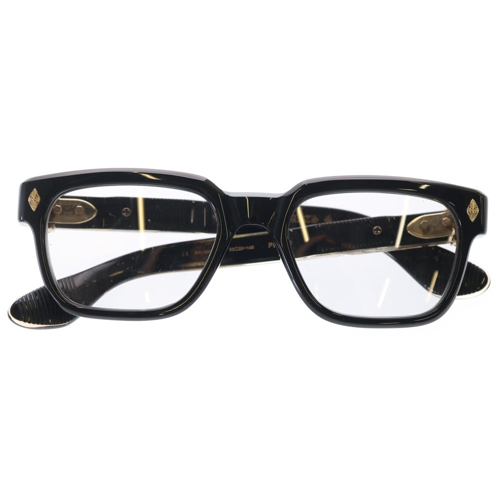CHROME HEARTS(クロムハーツ) PEN 15 CHクロスフレーム ウェリントンサングラス 眼鏡 アイウェア ブラック/ゴールド