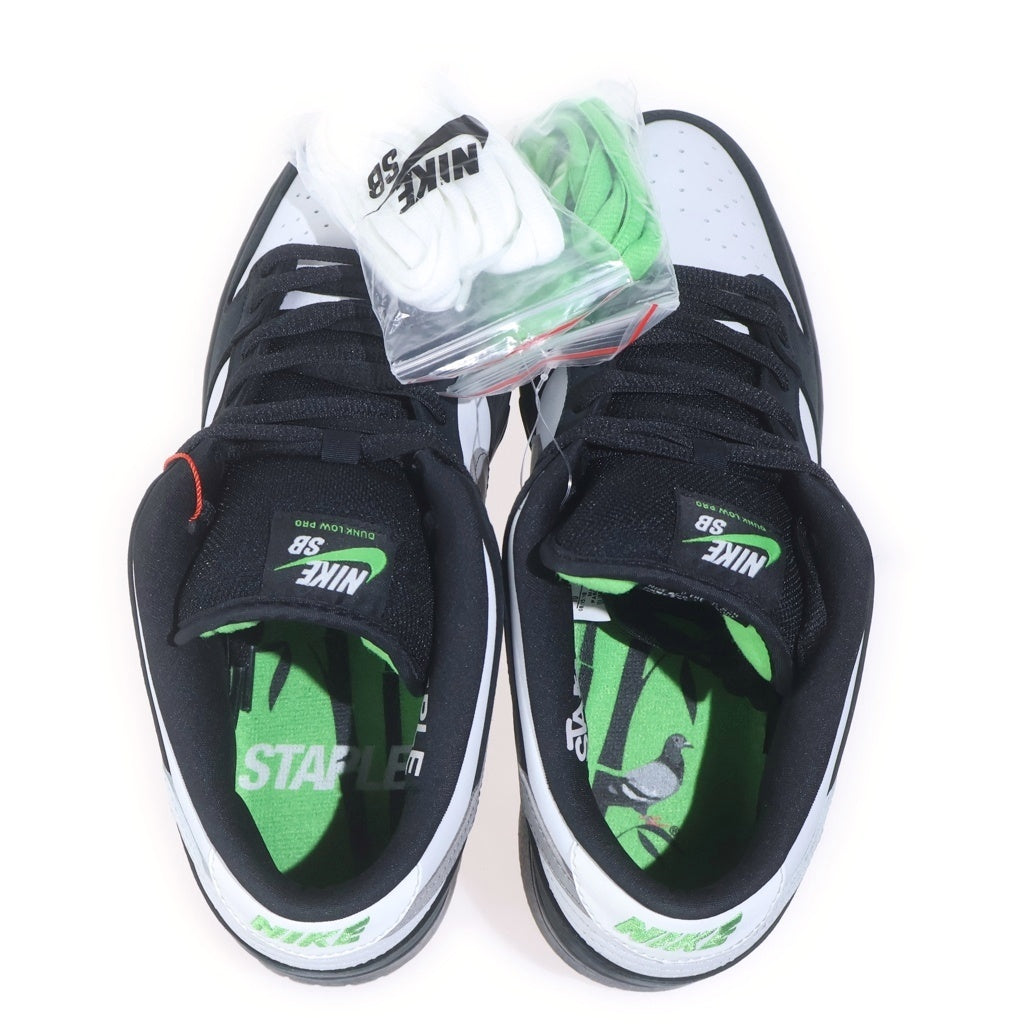 NIKE(ナイキ) ×STAPLE SB Dunk Low Pigeon BV1310-013 SB ダンク ロー ピジョン ブラック/ホワイト US10/28.0cm