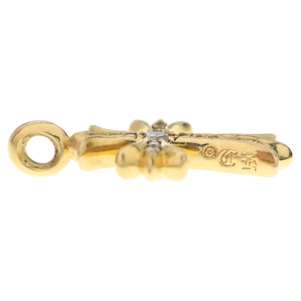 CHROME HEARTS(クロムハーツ) 22K TNY CRSF P/DIA タイニーファットクロス PAVEダイヤ ペンダントトップ ゴールドBCA033