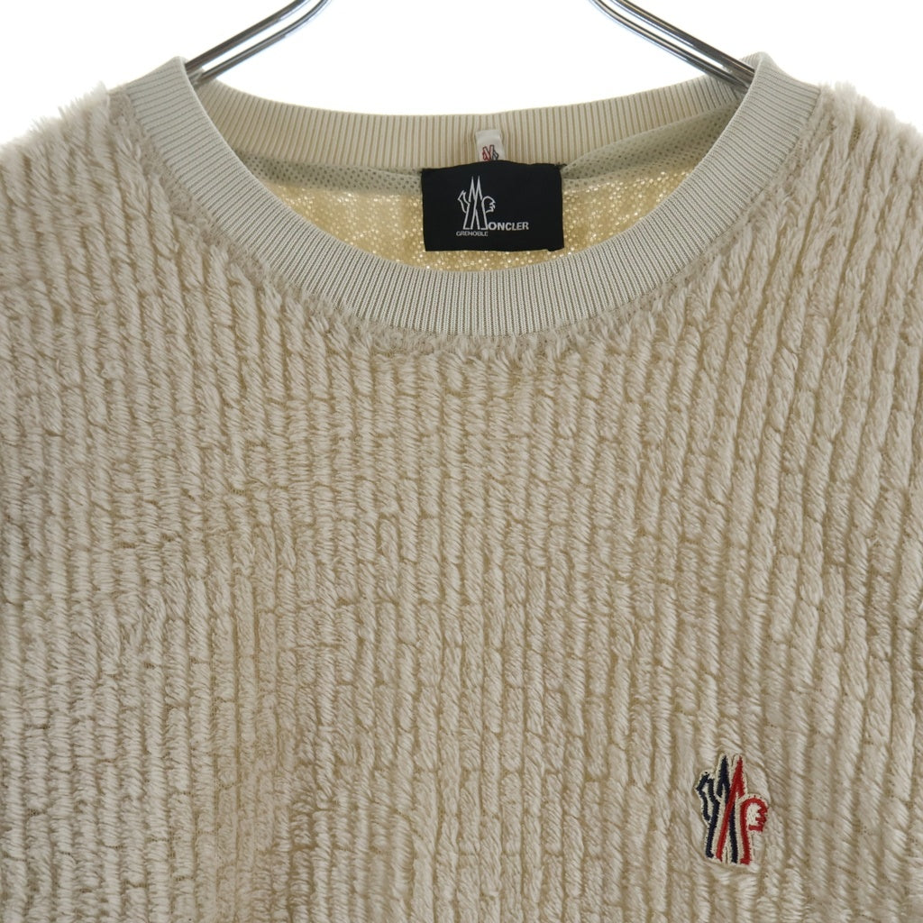 MONCLER(モンクレール) ロゴマーク フリース スウェット ホワイト I20978G00021
