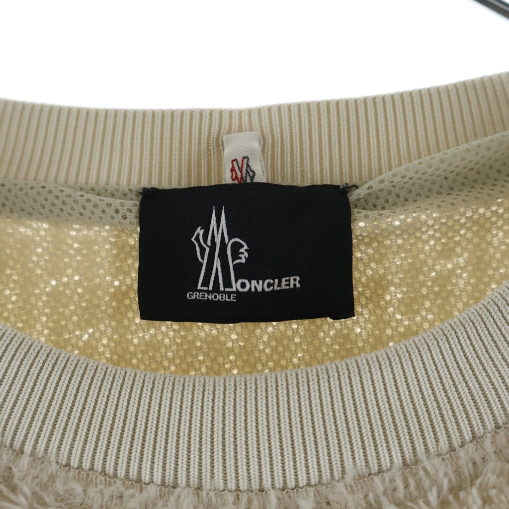 MONCLER(モンクレール) ロゴマーク フリース スウェット ホワイト I20978G00021