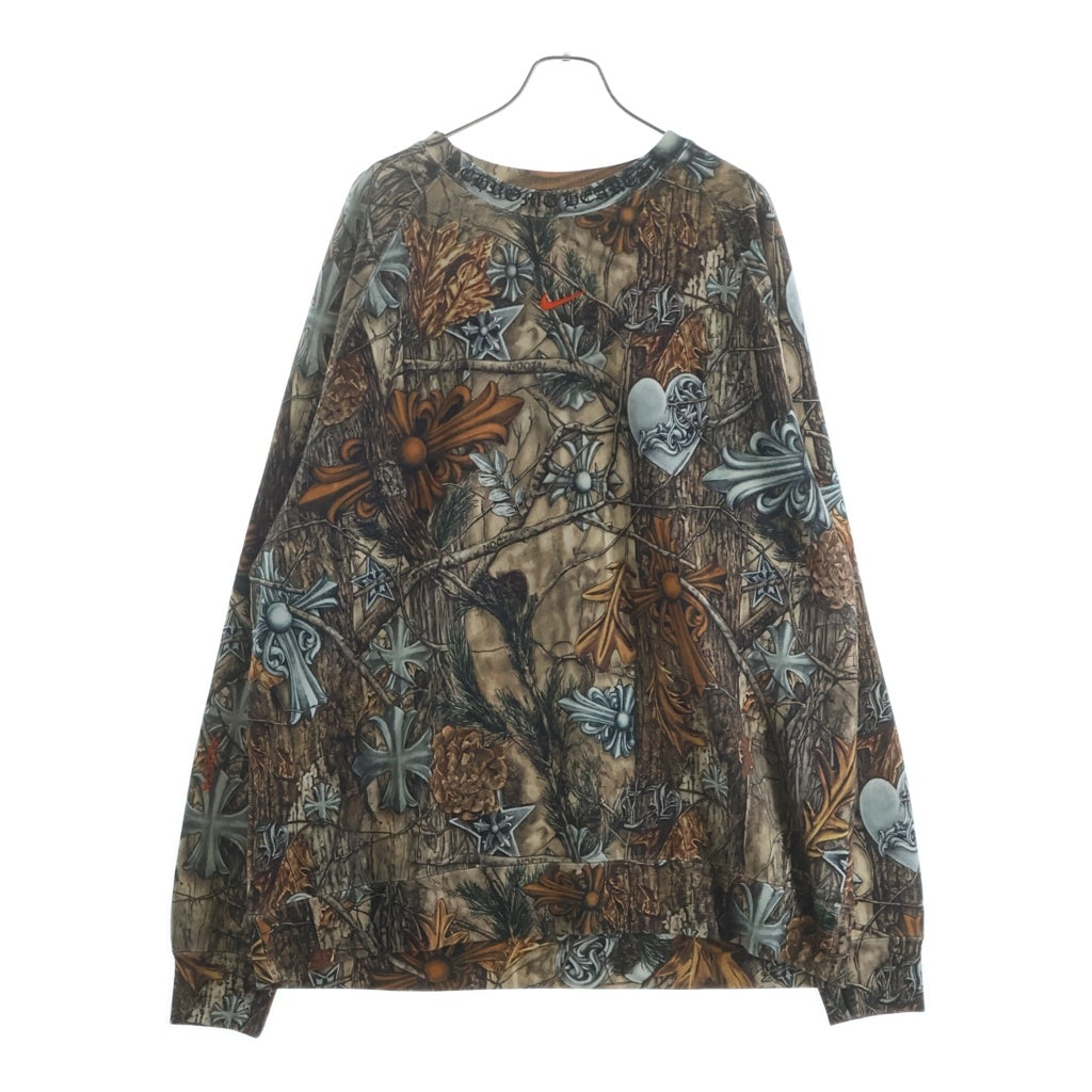 CHROME HEARTS(クロムハーツ) ×NOCTA DRAKE SWEAT ナイキ ノクタ ドレイク バックホースシュープリント プルオーバースウェットトレーナー マルチカラー
