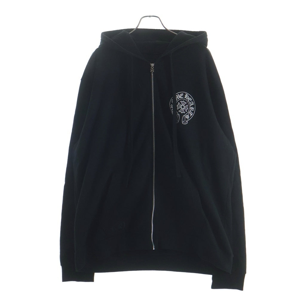 CHROME HEARTS(クロムハーツ) SWTSHRT HD ZIP LTD SEOUL ソウル限定 ホースシュープリント ジップアップスウェットパーカー フーディー ブラック