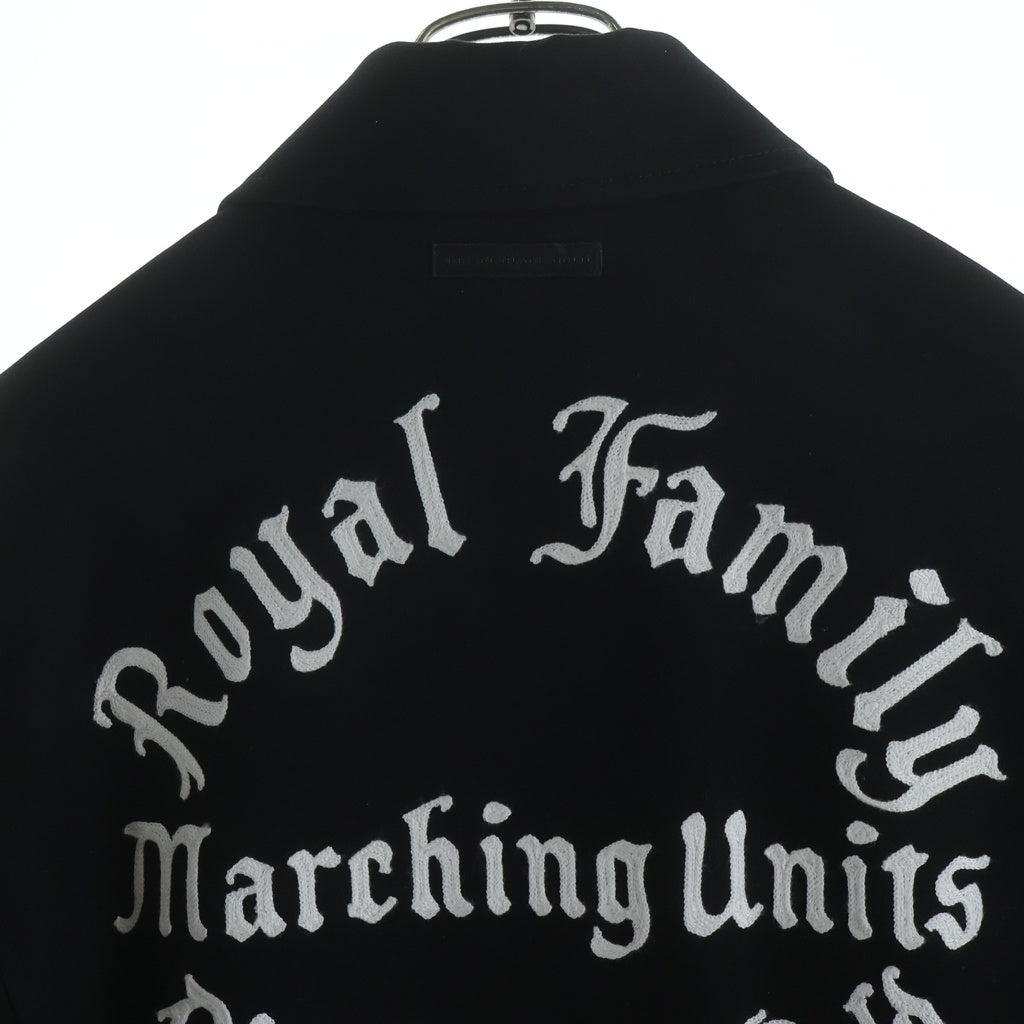 DIESEL BLACK GOLD(ディーゼルブラックゴールド) ROYAL FAMILY ロイヤルファミリー 刺繍ブルゾン ジャケット ブラック/ホワイト