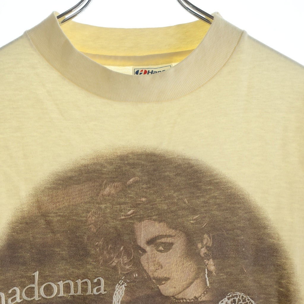 VINTAGE(ヴィンテージ) 80s MADONNA THE VIRGIN TOUR マドンナ ザ・ヴァージン ツアー Tシャツ 半袖カットソー ホワイト