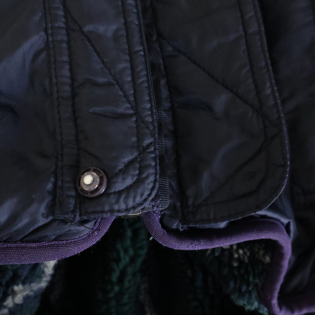 PATAGONIA(パタゴニア) 97AW Patagonia ヴィンテージ サンダー柄 ボア ナイロン リバーシブル ジップアップ グリセードジャケット グリーン/ネイビー