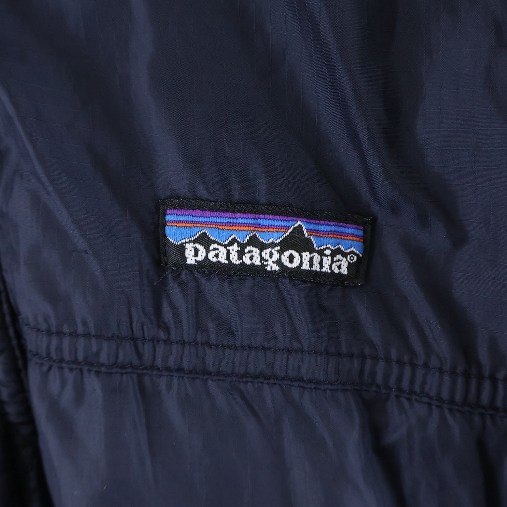 PATAGONIA(パタゴニア) 97AW Patagonia ヴィンテージ サンダー柄 ボア ナイロン リバーシブル ジップアップ グリセードジャケット グリーン/ネイビー