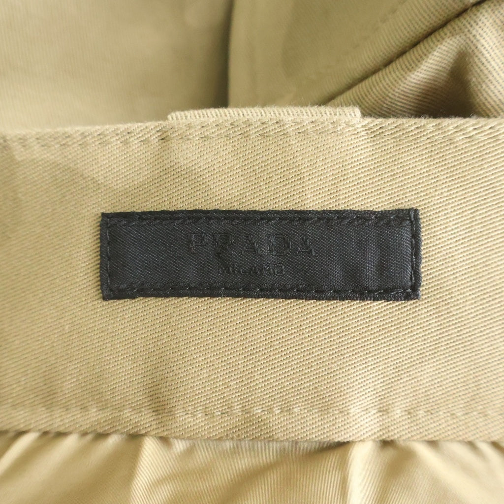 PRADA(プラダ) Cargo Shorts トライアングルロゴ カモフラージュ 迷彩ハーフパンツ ベージュ SPH289