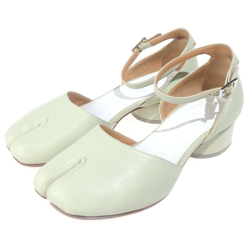 Maison Margiela(メゾンマルジェラ) 21SS Tabi Strap Pumps 足袋 ストラップパンプス ローカットシューズ サンダル グリーン レディース S58WZ0045