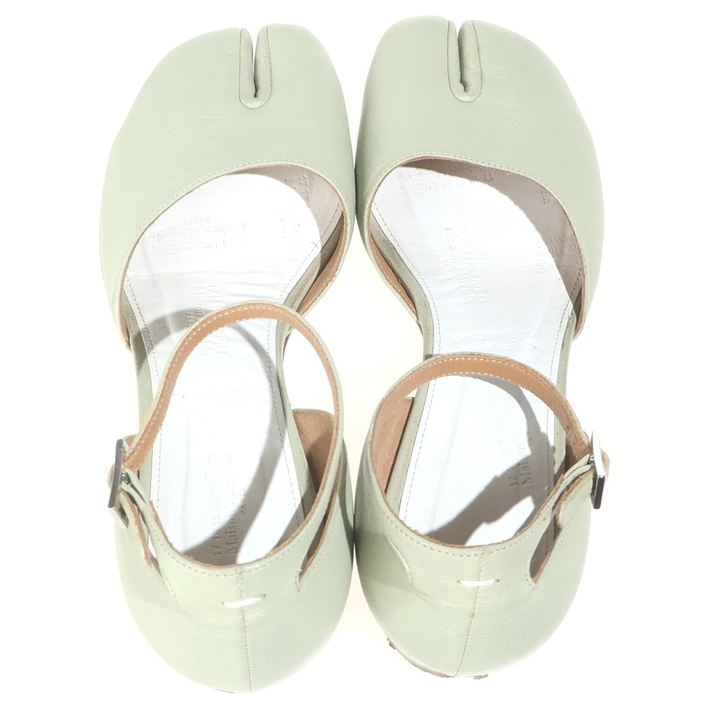 Maison Margiela(メゾンマルジェラ) 21SS Tabi Strap Pumps 足袋 ストラップパンプス ローカットシューズ サンダル グリーン レディース S58WZ0045
