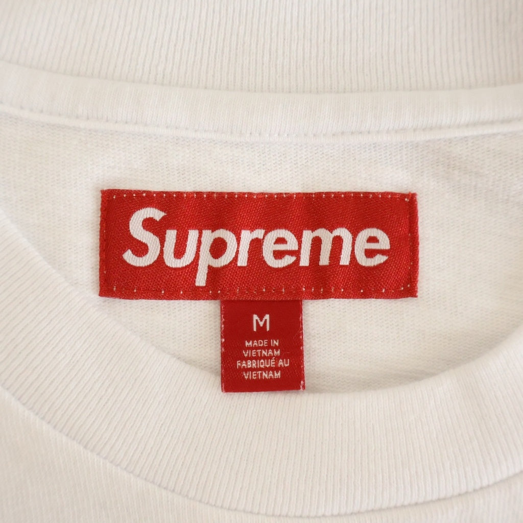 SUPREME(シュプリーム) 25AW Collegiate Applique S/S Top White カレッジロゴ 半袖Tシャツ ホワイト