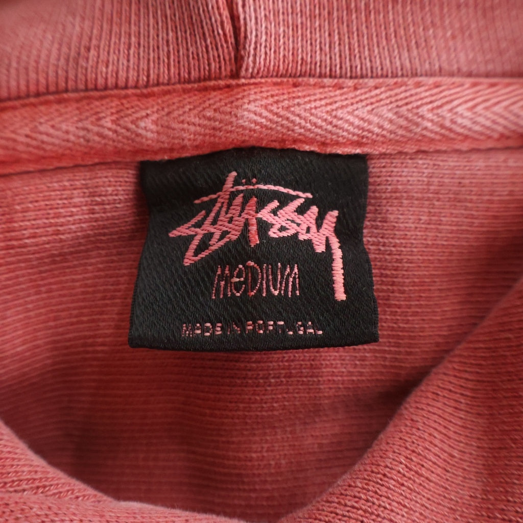 STUSSY(ステューシー) 24AW 8 Ball Pig Dyed Hoodie ピグメントダイ プルオーバースウェットパーカー フーディー ピンク