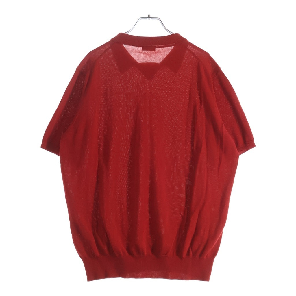 MAATEE&SONS(マーティーアンドサンズ) Polo Sweater (Red) 半袖ニットポロシャツ レッド MT4103-0103