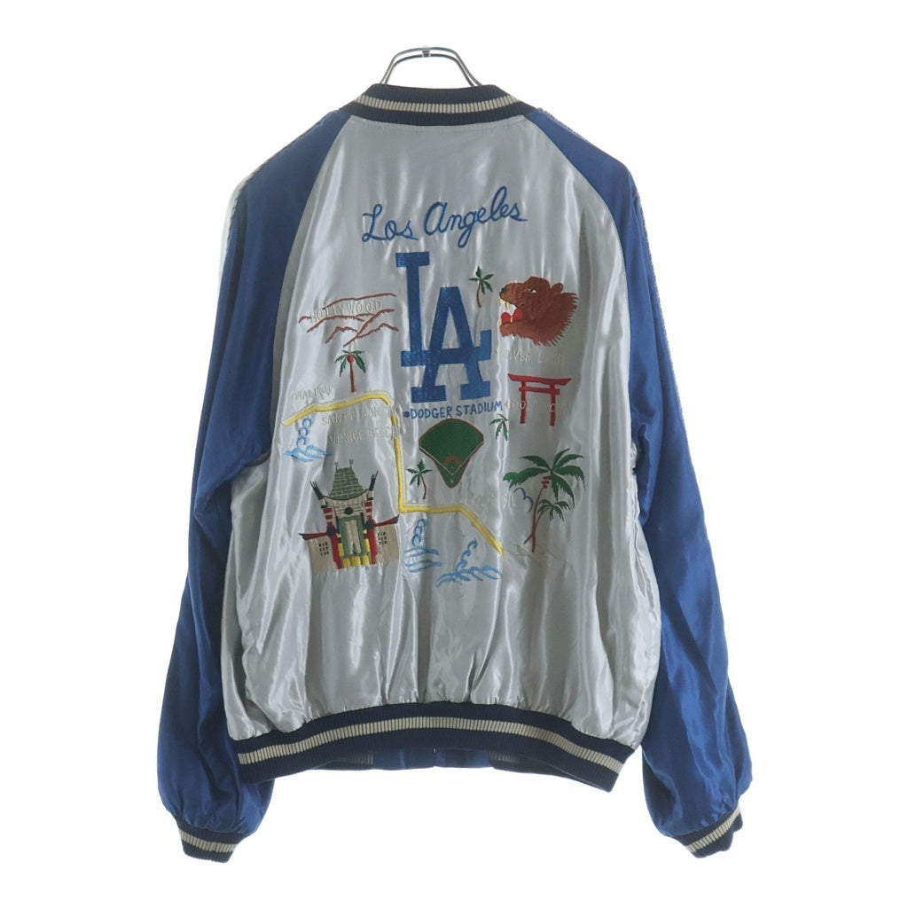 TAILOR TOYO(テーラー東洋) BEAMS別注 MLB Los Angeles Dodgers Satin Jacket ビームス ロサンゼルス ドジャーズ リバーシブルジャケット スカジャン ブルー TT15465BM