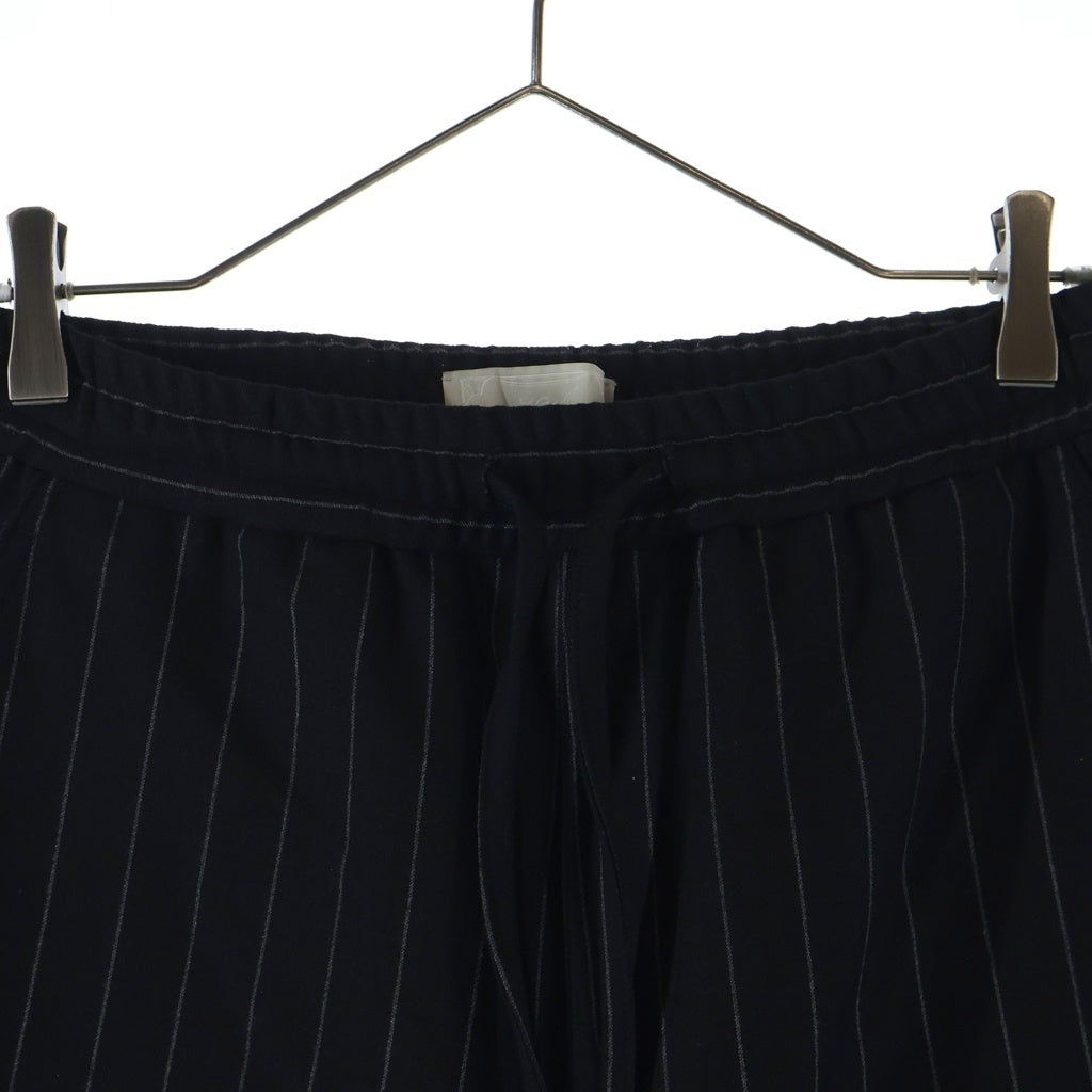 KITH(キス) Double Weave Elmhurst Pant ストライプパンツ ブラック KHM060551