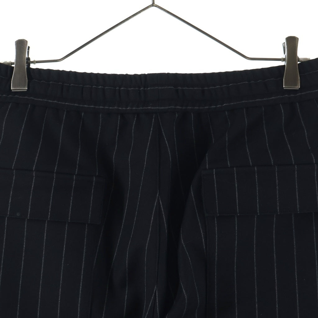 KITH(キス) Double Weave Elmhurst Pant ストライプパンツ ブラック KHM060551