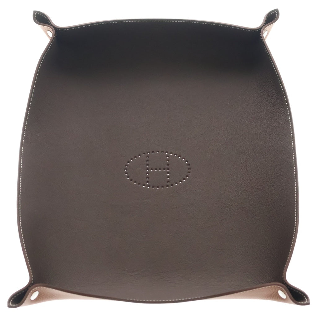 HERMES(エルメス) ヴィド ポッシュ セリエ レザー小物入れ ブラウン W刻印 レディース