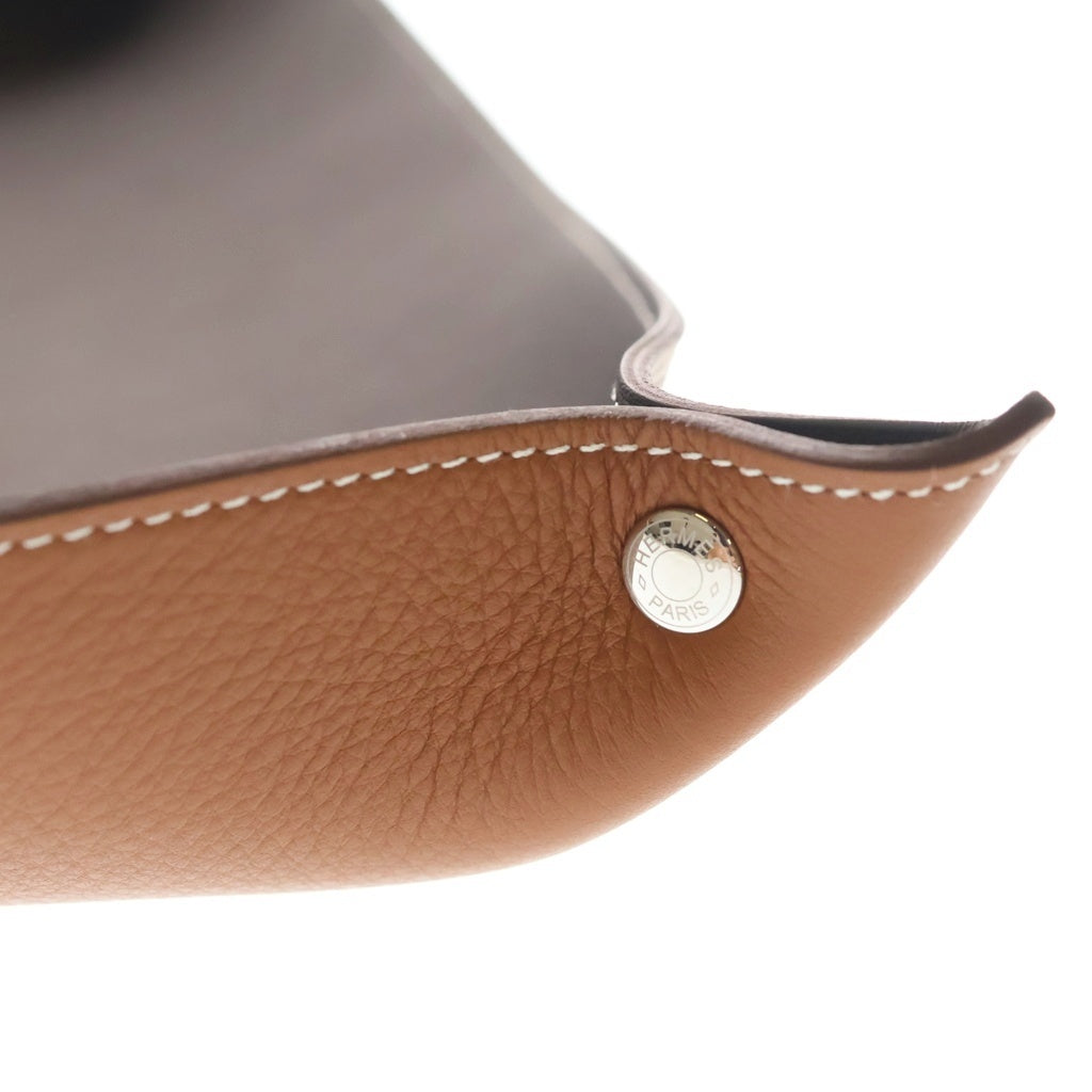 HERMES(エルメス) ヴィド ポッシュ セリエ レザー小物入れ ブラウン W刻印 レディース