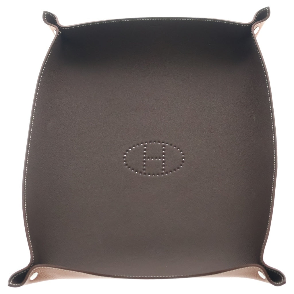 HERMES(エルメス) ヴィド ポッシュ セリエ レザー小物入れ ブラウン W刻印