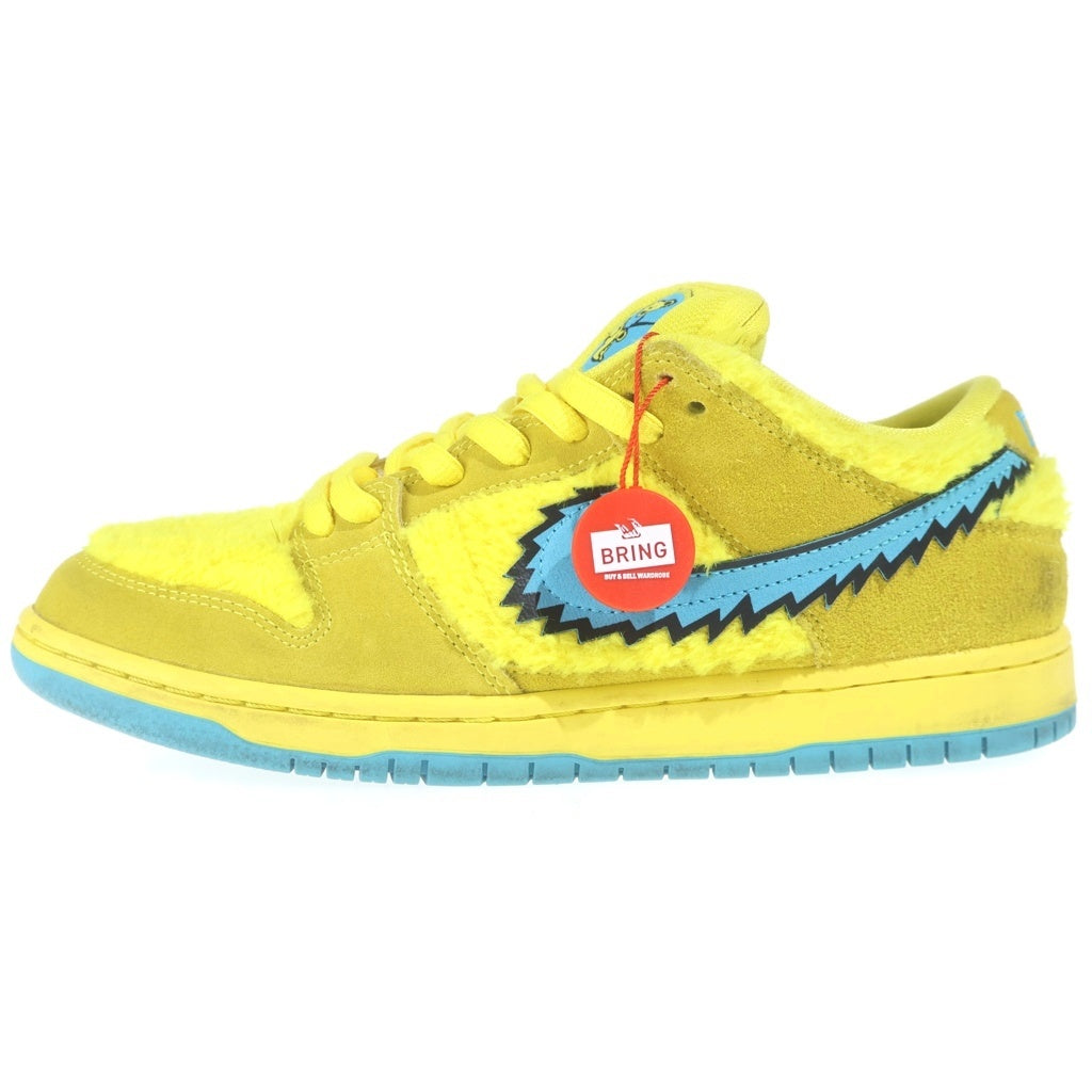 NIKE SB(ナイキエスビー) ×Grateful Dead DUNK LOW YELLOW BEAR グレイトフルデッド ダンク イエローベア ローカットスニーカー イエロー US9.5/27.5cm CJ5378-700