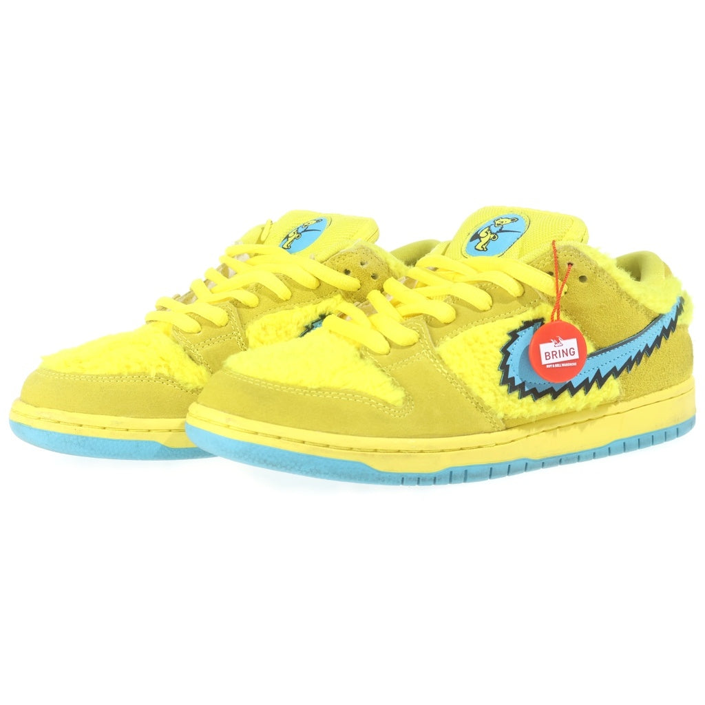NIKE SB(ナイキエスビー) ×Grateful Dead DUNK LOW YELLOW BEAR グレイトフルデッド ダンク イエローベア ローカットスニーカー イエロー US9.5/27.5cm CJ5378-700