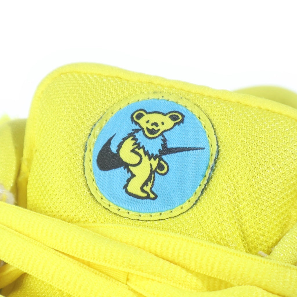 NIKE SB(ナイキエスビー) ×Grateful Dead DUNK LOW YELLOW BEAR グレイトフルデッド ダンク イエローベア ローカットスニーカー イエロー US9.5/27.5cm CJ5378-700