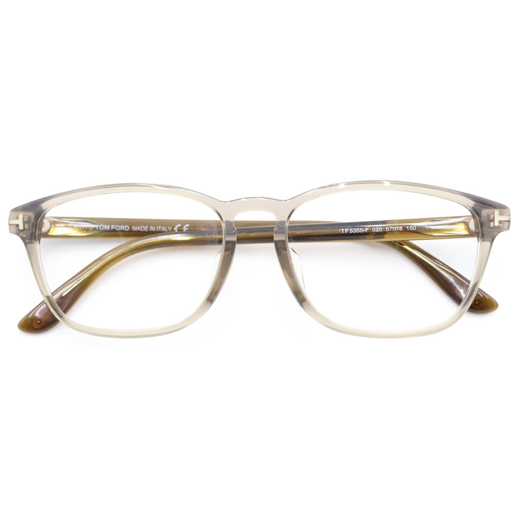 TOM FORD(トムフォード) クリアフレーム ウェリントンアイウェア 眼鏡 グレー TF5355-F