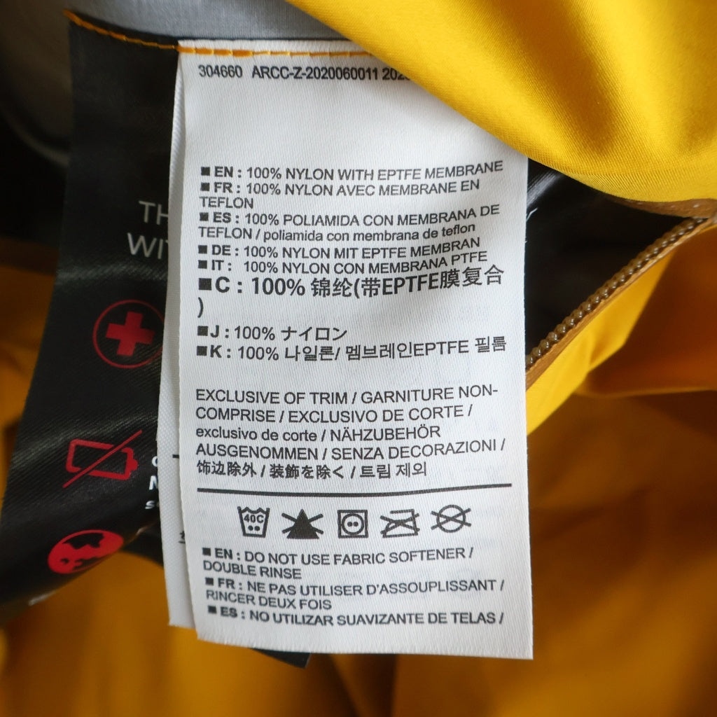 ARC'TERYX(アークテリクス) BETA FL JACKET ベータ ロゴ刺繍 ナイロンジャケット イエロー レディース 25859