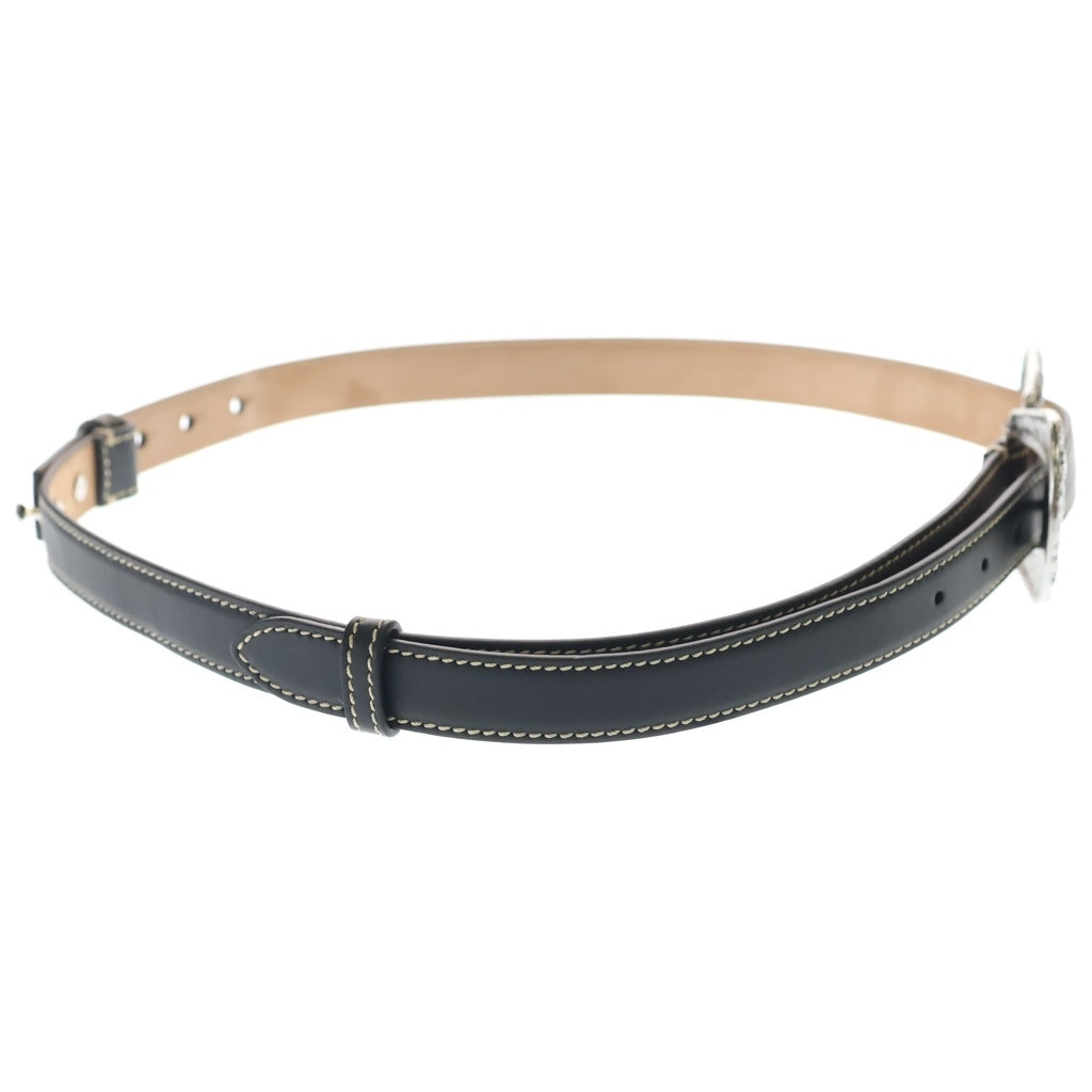 Acne Studios(アクネ ストゥディオズ) Leather Belt バックル レザーベルト ブラック S20GL10A